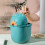 Desktop Trash Can Mini Trash Bin with Lid, Compact SpaceSaving Waste Bin for Bedroom and Dormitory 5