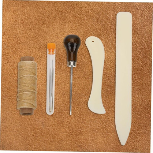 Leather Working Kit DIY Leather  Sewing Tools with Multiple Portable for Hand Stitching