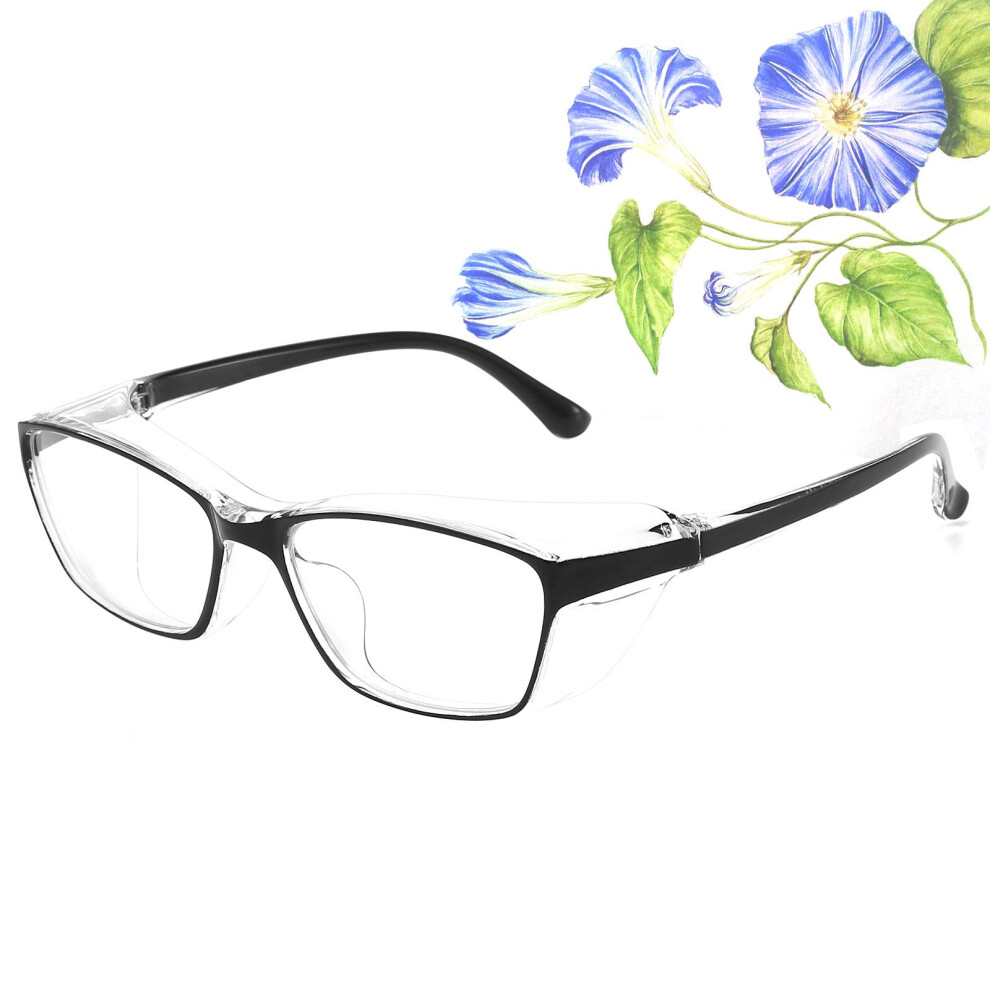 Blue Light Blocking Safety Glasses Anti Fog Uv400 Protective Eyewear With Side Shields For Men And Women Black 9771547381136