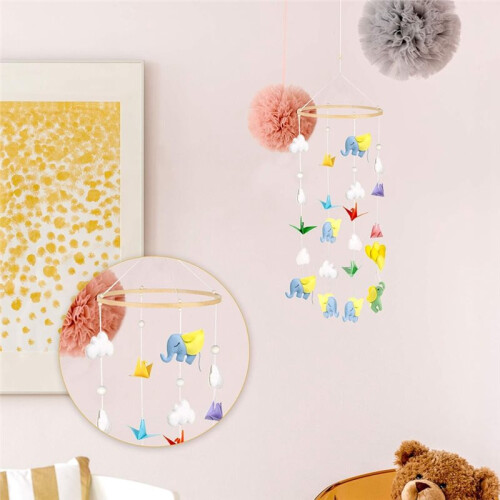 Mobile per Culla, Letto, Soffitto, Campanello A Vento In Legno Appeso A