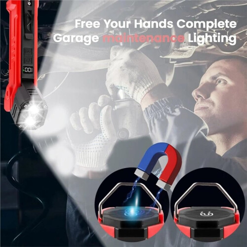 Rechargeable Magnetic Work Lights 180 Adjustable Magnetic Flashlight 2