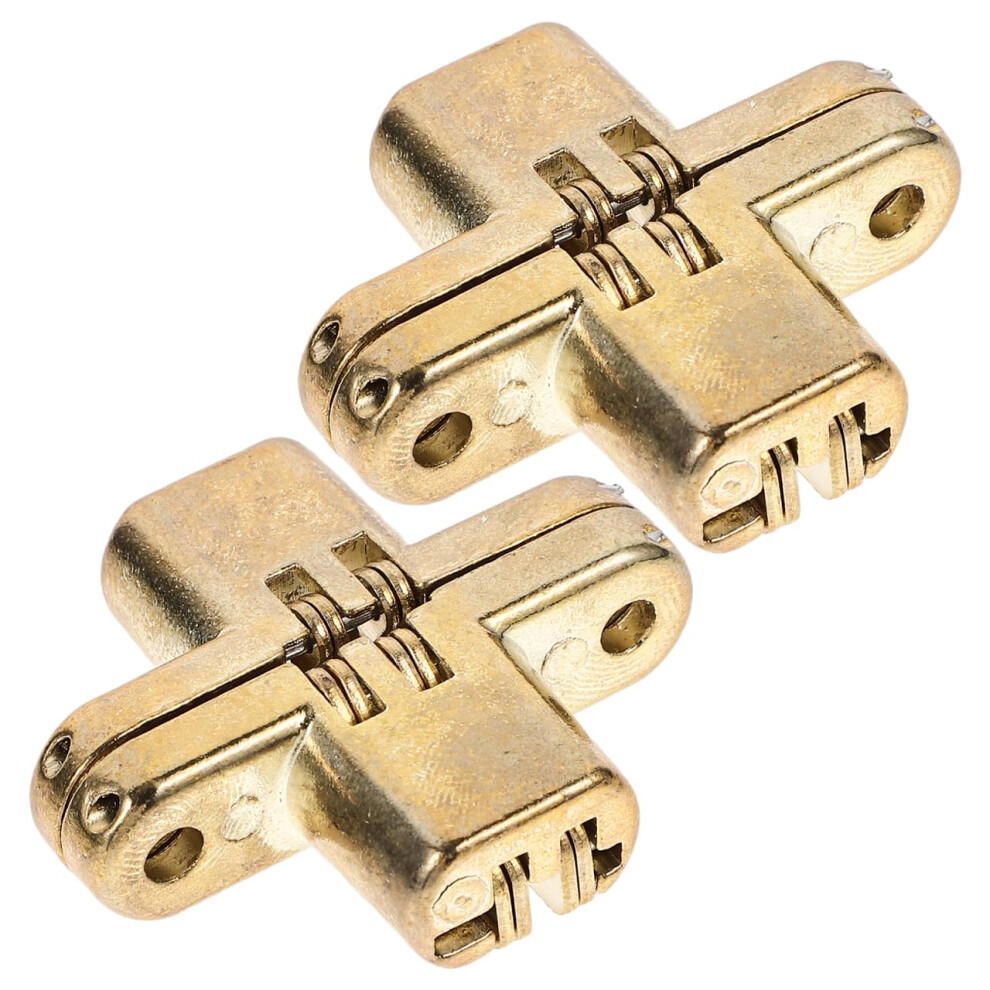 6 Pcs Concealed Cabinet Hinges 1.64X1.3 Inch Silent Self Closing Invisible Hinges For Kitchen Cabinets 9771547381556