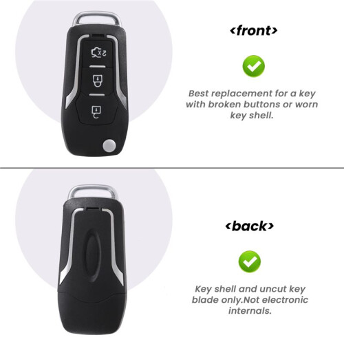 Car Remote Key Shell Remote Key Case Cover for  Focus Fiesta Mondeo S-Max C-Max 1