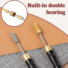 2 PCS Leather Dye Pen, Colorful Leather Roller Applicator Pen Edges Printing Tool for Dyeing DIY Working