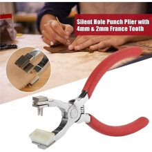 Lederlochzange, 4 mm Geräuschlose Handzange zum Stanzen Von Löchern in Gürtel, Riemen, Sättel und Schuhe - DIY-Bastelzange