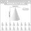 50Pcs Kiln Stilts Support Nails Ceramic Refractory Cone Support Nails Temperature Reusable Pottery Tools for Firing B 8