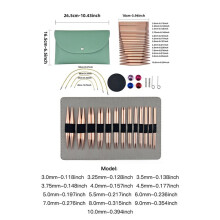 26 Paar Verwisselbare Rondbreinaaldenset, Rondbreinaalden, Breinaalden, 3 mm-10 mm