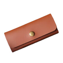 Guitar Pick Holder, PU Leather Guitar Pick-dark brown