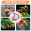 Fishing Lure Wrap Clear Lure Covers for Rod Fabric Hook Orange 7