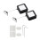 Retractable Remote Control Tethers, Remote Cable Lock , 6.6Ft /2M Remote Control Security Lock for TV and DVD 8 Pcs 2