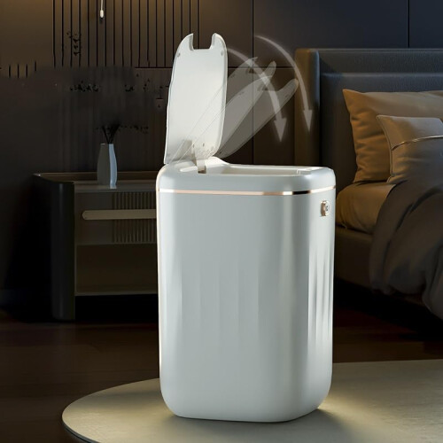Touchless Trash Can with Motion Sensor, Compact 35.7cm Automatic Bin for Kitchen, Office and Bedroom 2