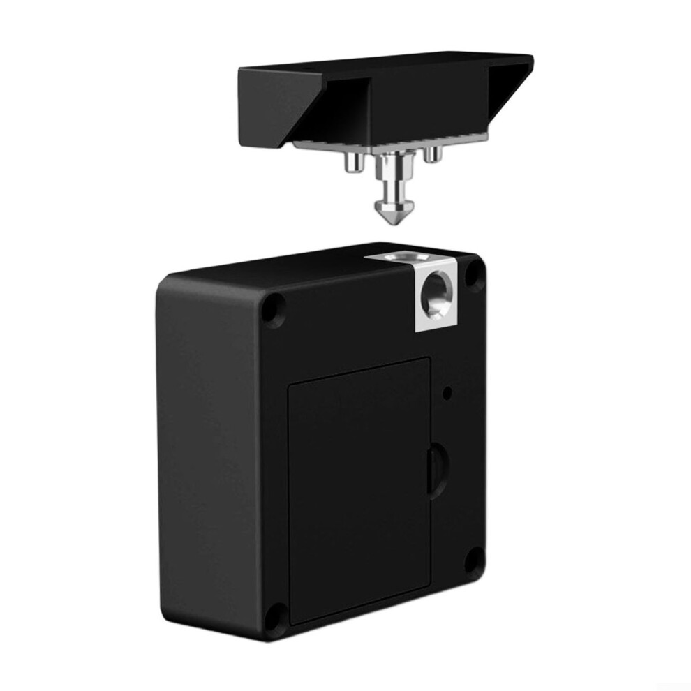 Electronic Cabinet Lock Smart Drawer Lock With Keyless Rfid Access, Battery Alarm, Metal Body For Wooden Cupboard Black 9092120005868