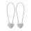 Heart Shaped 3 Digit Combination Cable Lock, Keyless Security for Luggage, Backpack, Bike, Cabinet 1