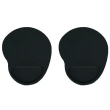 2 Pack Schwarz Hochwertig Geschenk Handgelenk Maus Matte, Maus Matte mit Handgelenk StüTze und GedäChtnis Schwamm Handgelenk StüTze