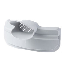 2 Pcs Silicone Anti-Spill Duckbill Drain Pans,Leak-Proof Pot with Round Mouth, Liquid Deflector Funnel,Gray