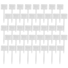 40Pcs Plant Labels 2.5 X 7 Inch Plastic T-Type Tags Nursery Garden Labels Plant Markers for Outdoor and Indoor Garden