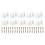 White Plastic Corner Braces 10 Pcs Right Angle Brackets for Cabinet Drawer Shelf 1
