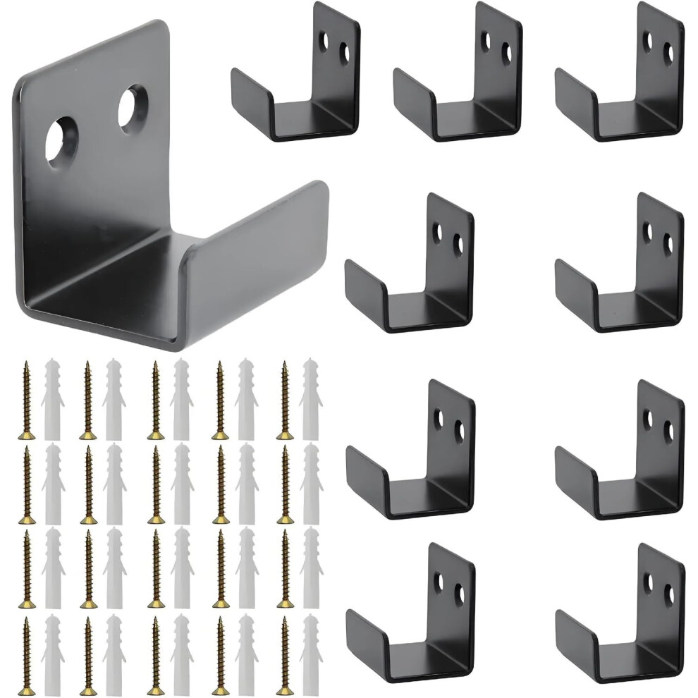 10Pcs Stainless Steel Wall Mount Bracket Hooks For Mirrors And Tiles, Heavy Duty Rust Resistant Hangers 9092120006001