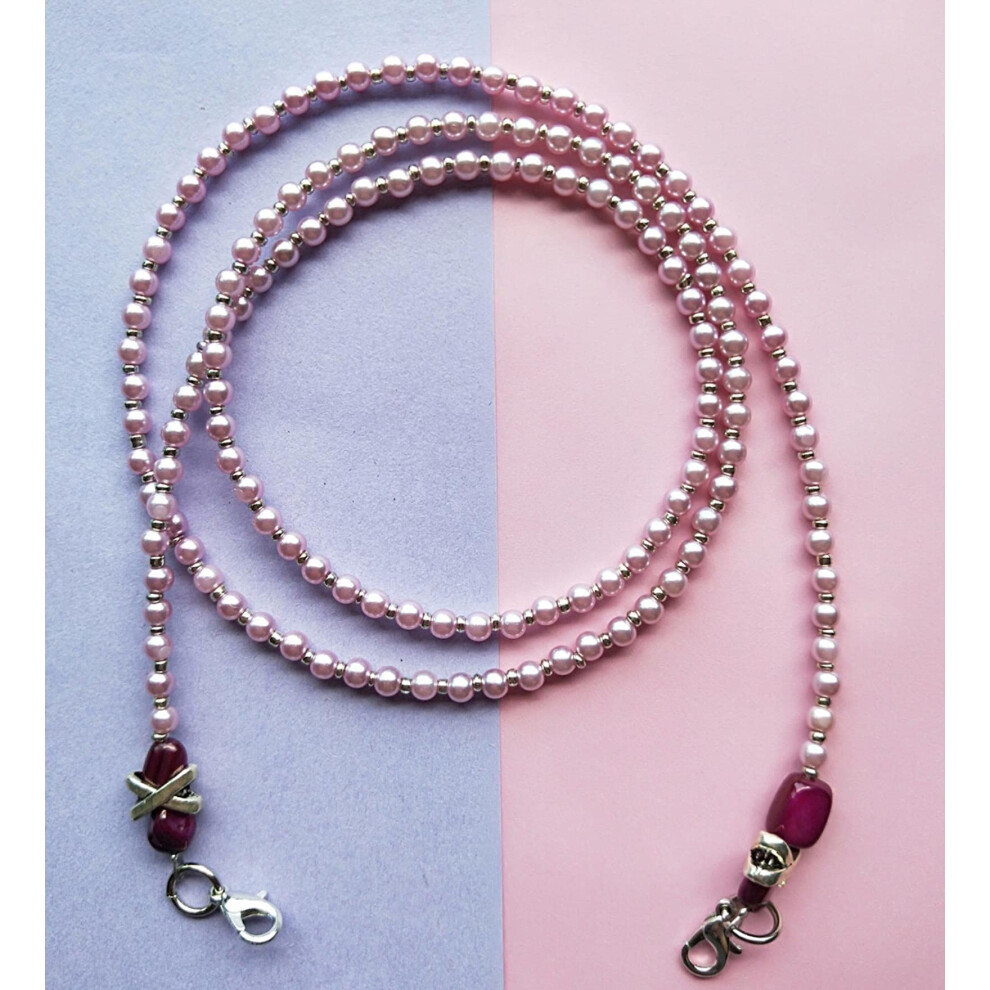Golden Beaded Glasses Chain For Women NonâSlip Eyeglass Holder Necklace With Pearl Design And Finish