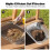 2 Peças Peneiras de Solo, Filtros de Solo para Jardinagem, Peneiras de Composto de Jardim com Tela de Malha de 1/4 Polegadas e 1/12 Polegadas 5