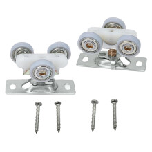 Sliding Door Rollers H530 Assembly 2 Pack, Smooth Quiet Sliding Hardware Kit for Closet and Bypass Doors