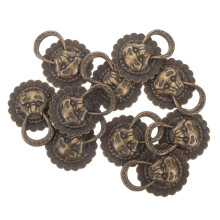 10pcs Lion Head Cabinet Pull Handles Vintage Drawer Knobs Durable Tin Alloy Easy Cabinet Installation