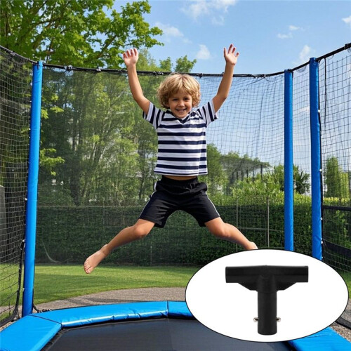 6pcs Trampoline Pole Covers T-Tube Connectors,T-Shaped Net Pole Connector Accessories 2