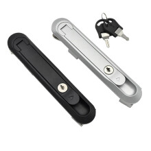 Electrical Cabinet Lock Secure Rotary Tongue Lock for Network and Server Rack Doors Durable Silver Finish