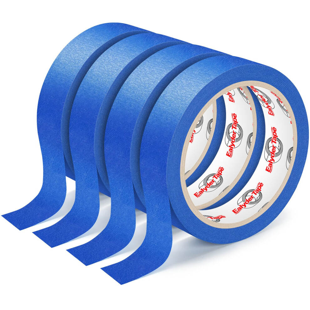 Blue Painters Tape 4 Rolls 0.94 Inch X 22 Yard, Clean Paint Lines, Residue Multi Surface Masking Tape For Walls And Trim 9092120006261
