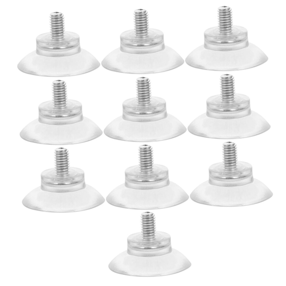 10Pcs Heavy Duty Suction Cups With M6 Screw, Anti Slip Design For Glass, Aquarium And Home Decor 9771547382775