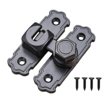 Heavy Duty Barn Door Lock with Adjustable Angle Mounting Gray Swing Bolt CorrosionResistant Aluminum Build