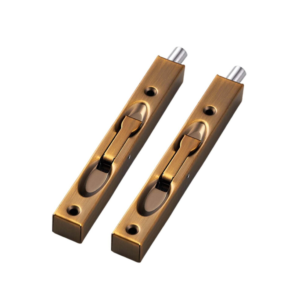 2Pcs 10 Inch Stainless Steel Flush Bolt For Double Doors, Concealed Flush Design, Secure French Door Lock 9771547382577