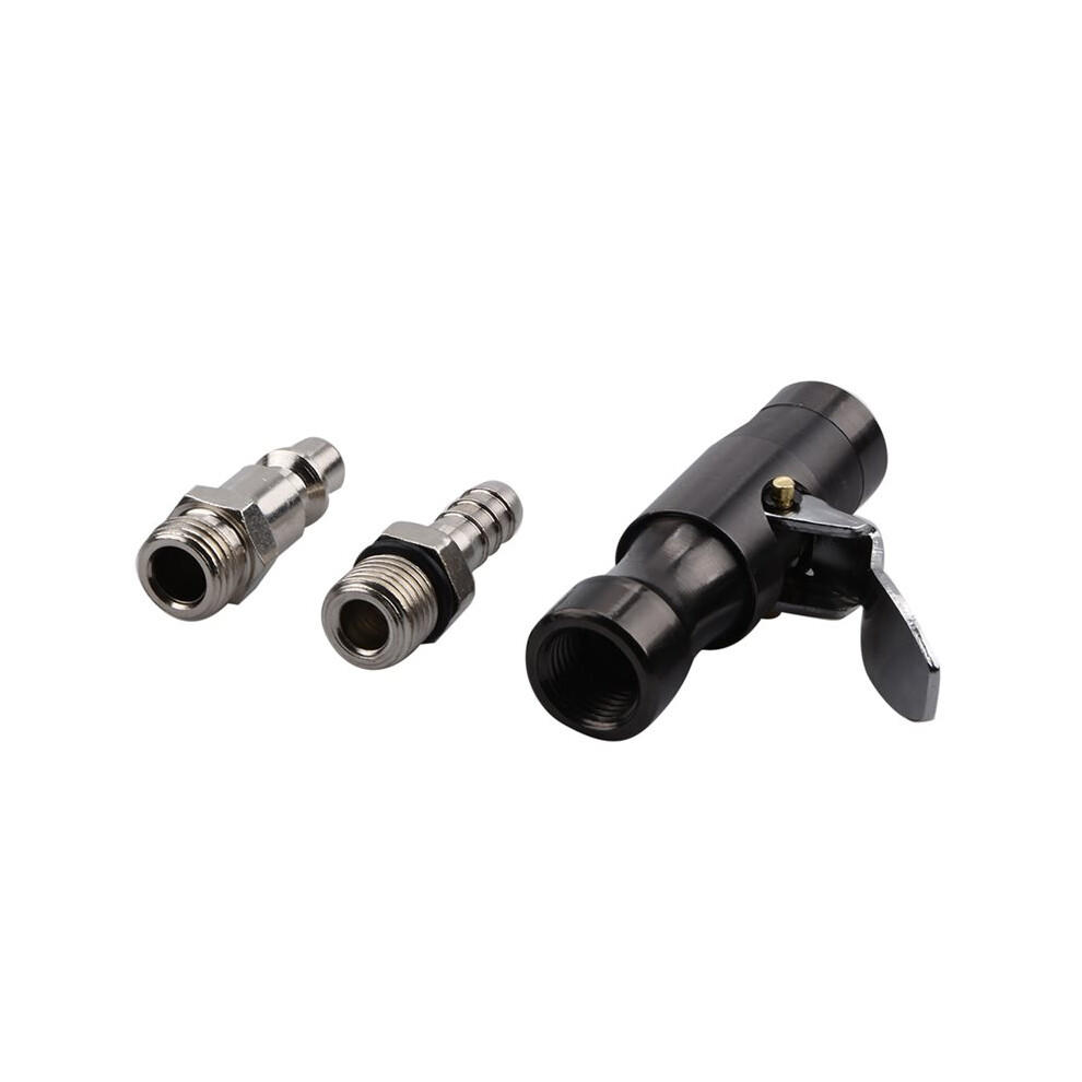 200Psi Tire Inflator With Lock- Air Chuck Dual-Jaw For Schrader Valve 6032407276164