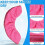 1 Pair IceSkating Figure Skate Blade Covers, Soft Dustproof Protector, Water Absorption, 3