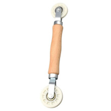 LED Strip Channel Roller Tool Quick Installation Tool Pressing Wheels for 6mm-8mm Wide LED Strip with Wooden Handle
