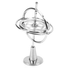 Metall-Gyroskop Anti-Schwerkraft-Kugelspielzeug Zinklegierung Silber 173g
