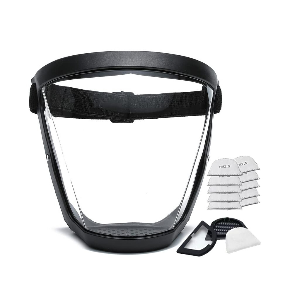 Protective Face Shield For Adults, Antifog Clear Full Facial Coverage, Reusable Lightweight Design 9771547383543