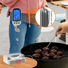 Wireless Digital Meat Thermometers Remote Cooking Food Barbecue Grill Thermometer with Probe for Oven Smoker Grill BBQ