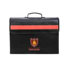 Fireproof Document Bag up to 2100F, Waterproof Zipper A4 Safe Bag with NonItchy Silicone and Organized Storage