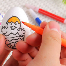 12 Stück Ostern DIY Handbemalte Eier 2024 Cartoon-Eier Handgefertigtes Geschenk für Kinder Osterei-Malset-B