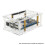 For Orange Pi 4A Case Acrylic Enclosure Transparent Shell with Heatsinks Fan 4