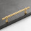 Solid Brass Cabinet Handles for Kitchen and Bathroom, Moisture Resistant Drawer Pulls Set 1