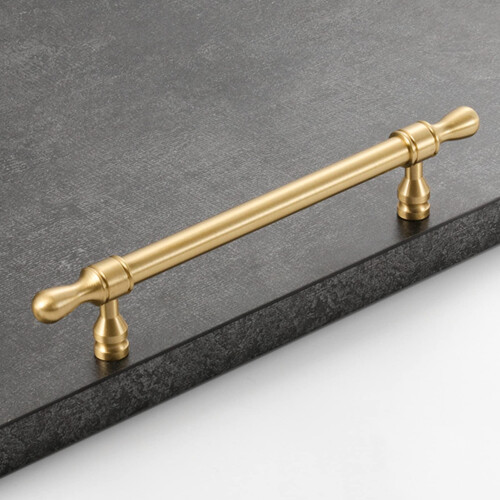 Solid Brass Cabinet Handles for Kitchen and Bathroom, Moisture Resistant Drawer Pulls Set