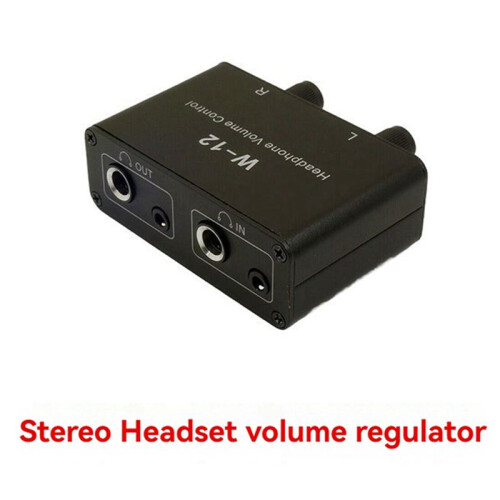 2X Sound Controller Headphone Volume Control 3.5mm + 6.35mm Stereo Volume Controller Adjustment for Left and Right 1