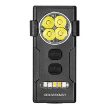 Linterna de Llavero Pequeña de Bolsillo con Carga USB, Linterna con Múltiples Modos de Luz y Multifunción para Emergencias.