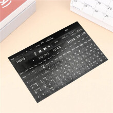 3Pc Russische Toetsenbordstickers op Volledige Grootte Letter Alfabet Layout Sticker Sleutel voor Laptop Desktop PC Russisch - Witte Letters