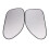 6pcs Auto Car Side Window Sunshade Black Silver Color 2