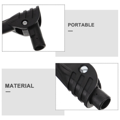 6PCS Tent Pole Connector Set Foldable 90 Degree Joints Ergonomic Nonslip Grip for Camping Shelter 2