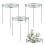 3 Sets Peony Support Cage, Grow Through Hoops Grids with 4pcs Legs,Plant Support Brace,Flower Strong Support Ring 2