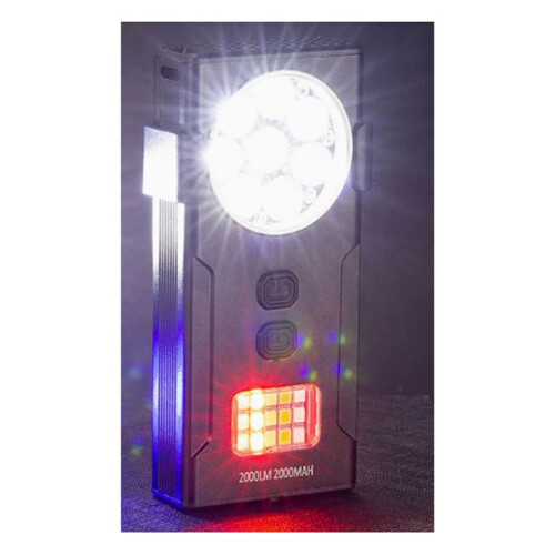 Rechargeable LED Flashlight Keychain Lanterns Torch Waterproof Super Bright Work Light for Outdoor Running Hiki 2